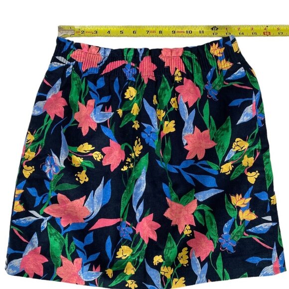 J. Crew Printed Linen-Cotton Skirt - Picture 6 of 7